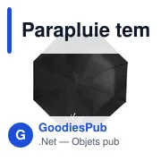 Parapluie tempête pliable personnalisable avec logo - Ben - Miniature 8