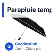 Parapluie tempête pliable personnalisable avec logo - Ben - Miniature 10
