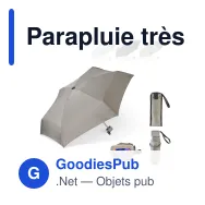 Parapluie très léger personnalisable 21 pouces et pochette avec logo - Light - Miniature 1