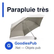 Parapluie très léger personnalisable 21 pouces et pochette avec logo - Light - Miniature 4