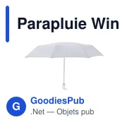 Parapluie pliable personnalisable Winsler avec logo - Miniature 1