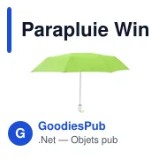 Parapluie pliable personnalisable Winsler avec logo - Miniature 7