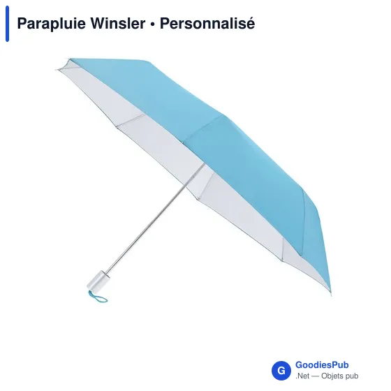 Parapluie pliable personnalisable Winsler avec logo - Image 9