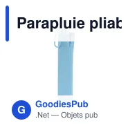 Parapluie pliable personnalisable Winsler avec logo - Miniature 10