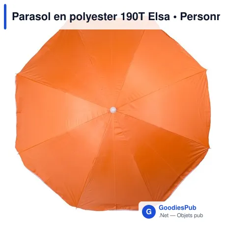 Parasol en polyester 190T Elsa