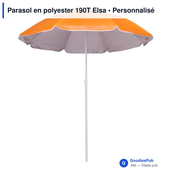 Parasol en polyester 190T Elsa - Image 12