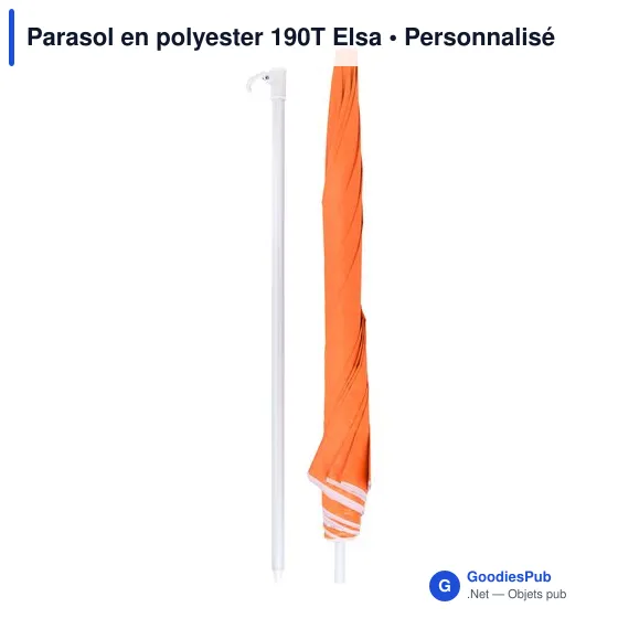 Parasol en polyester 190T Elsa - Image 4
