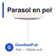 Parasol en polyester 190T Elsa - Miniature 7