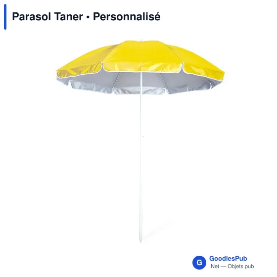 Parasol de plage personnalisable avec logo - Parasol Taner - Image 5