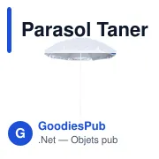 Parasol de plage personnalisable avec logo - Parasol Taner - Miniature 7
