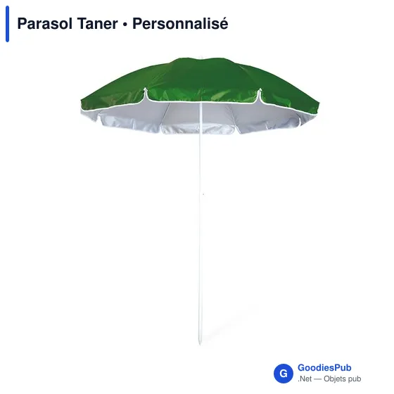 Parasol de plage personnalisable avec logo - Parasol Taner - Image 9