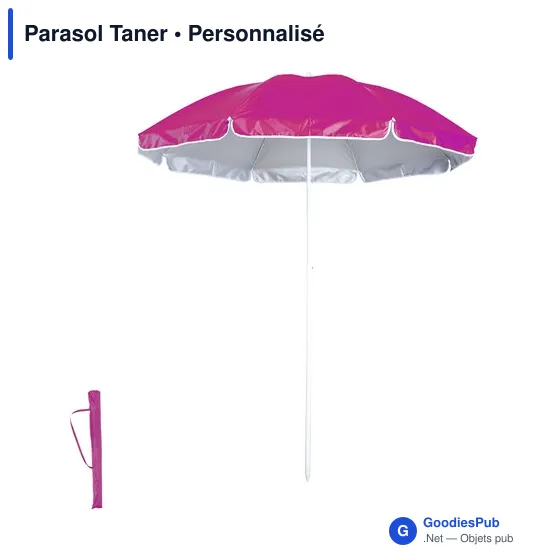 Parasol de plage personnalisable avec logo - Parasol Taner - Image 10