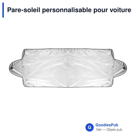 Pare-soleil personnalisable pour voiture avec logo - Dante