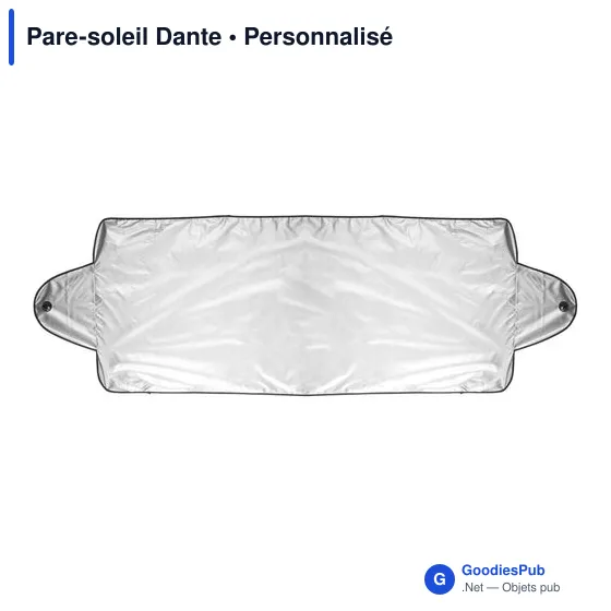 Pare-soleil personnalisable pour voiture avec logo - Dante - Image 1