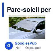 Pare-soleil personnalisable pour voiture avec logo - Dante - Miniature 4