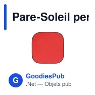 Pare-Soleil personnalisable Gomber avec logo pour auto et moto - Miniature 1