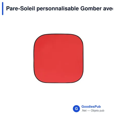Pare-Soleil personnalisable Gomber avec logo pour auto et moto