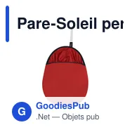 Pare-Soleil personnalisable Gomber avec logo pour auto et moto - Miniature 3