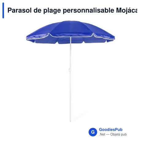 Parasol de plage personnalisable Mojácar avec logo