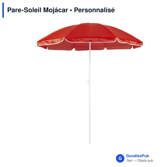 Parasol de plage personnalisable Mojácar avec logo - Image 12