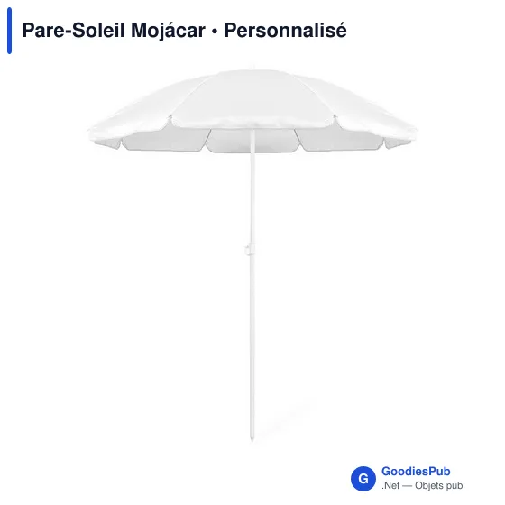 Parasol de plage personnalisable Mojácar avec logo - Image 3