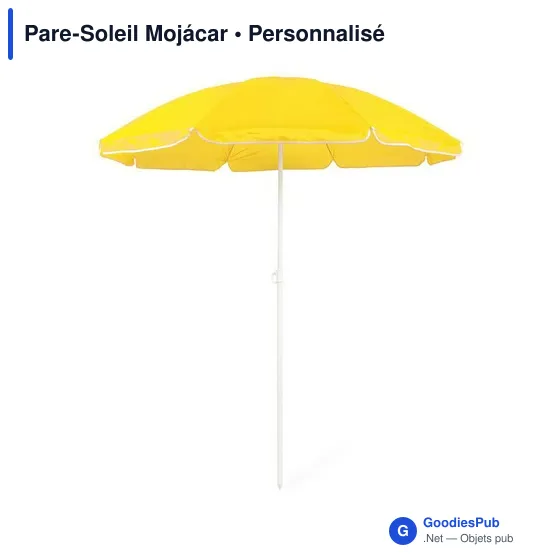 Parasol de plage personnalisable Mojácar avec logo - Image 5
