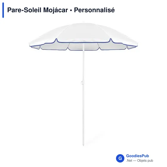 Parasol de plage personnalisable Mojácar avec logo - Image 7