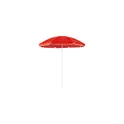 Variante rouge - Parasol de plage personnalisable Mojácar avec logo