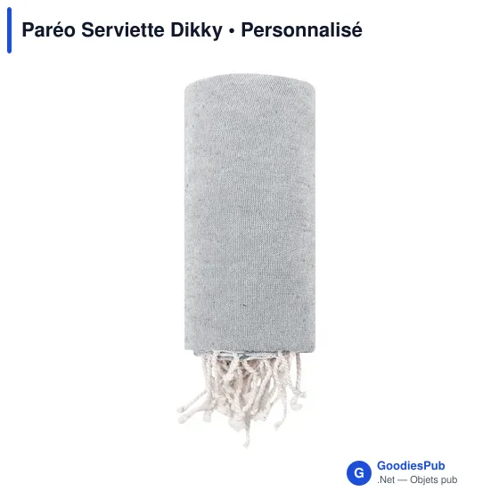 Paréo Serviette personnalisable en coton recyclé avec logo - Image 11