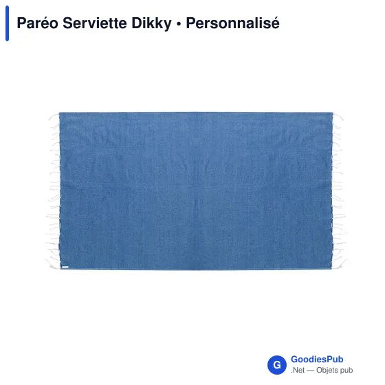 Paréo Serviette personnalisable en coton recyclé avec logo - Image 5