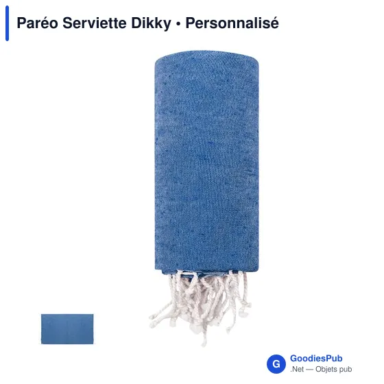 Paréo Serviette personnalisable en coton recyclé avec logo - Image 7