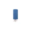 Variante bleu - Paréo Serviette personnalisable en coton recyclé avec logo