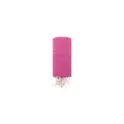 Variante fuchsia - Paréo Serviette personnalisable en coton recyclé avec logo