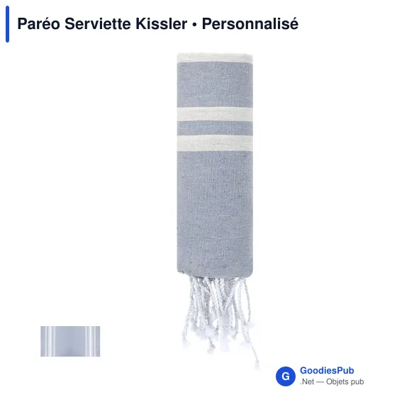 Paréo Serviette personnalisable Kissler avec logo - Image 12