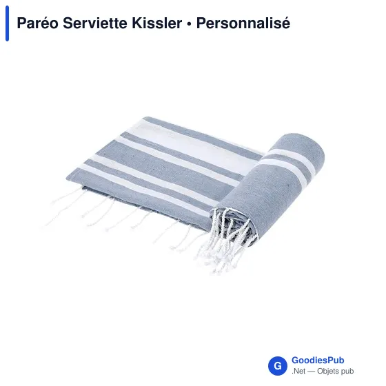 Paréo Serviette personnalisable Kissler avec logo - Image 3