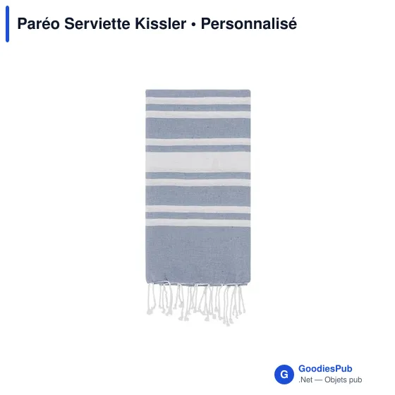 Paréo Serviette personnalisable Kissler avec logo - Image 4