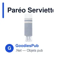 Paréo Serviette personnalisable Kissler avec logo - Miniature 6