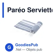 Paréo Serviette personnalisable Kissler avec logo - Miniature 8