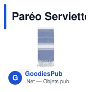 Paréo Serviette Lainen - Miniature 2