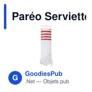 Paréo Serviette personnalisable Mundry avec logo - Écologique - Miniature 1