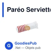 Paréo Serviette personnalisable Mundry avec logo - Écologique - Miniature 4