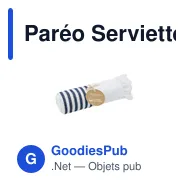 Paréo Serviette personnalisable Mundry avec logo - Écologique - Miniature 5