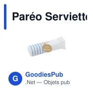 Paréo Serviette personnalisable Mundry avec logo - Écologique - Miniature 7