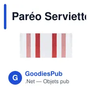 Paréo Serviette personnalisable Mundry avec logo - Écologique - Miniature 10