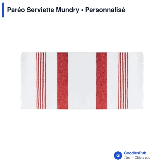 Paréo Serviette personnalisable Mundry avec logo - Écologique - Image 10