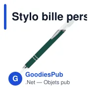 Stylo bille personnalisable en aluminium recyclé soft touch encre bleue - Paris - Miniature 12