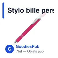 Stylo bille personnalisable en aluminium recyclé soft touch encre bleue - Paris - Miniature 3