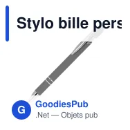 Stylo bille personnalisable en aluminium recyclé soft touch encre noire - Paris - Miniature 11