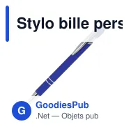 Stylo bille personnalisable en aluminium recyclé soft touch encre noire - Paris - Miniature 7