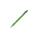 Variante Vert clair - Stylo bille personnalisable en aluminium recyclé soft touch encre noire - Paris